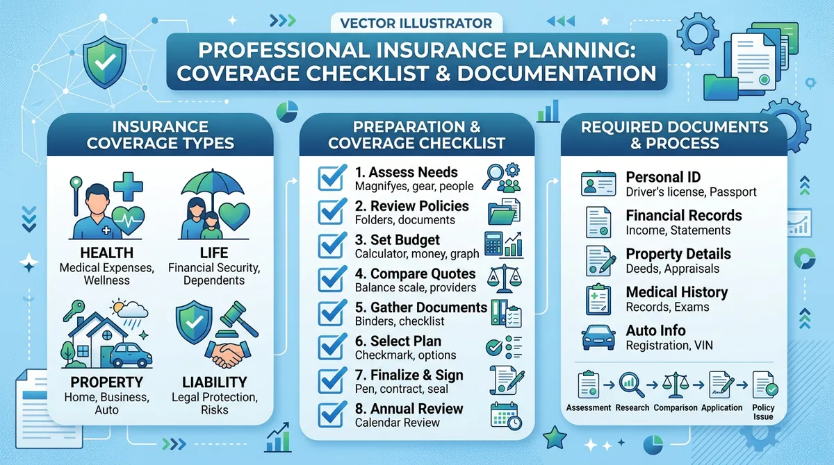 Планирование учебных шагов при изучении страхового покрытия